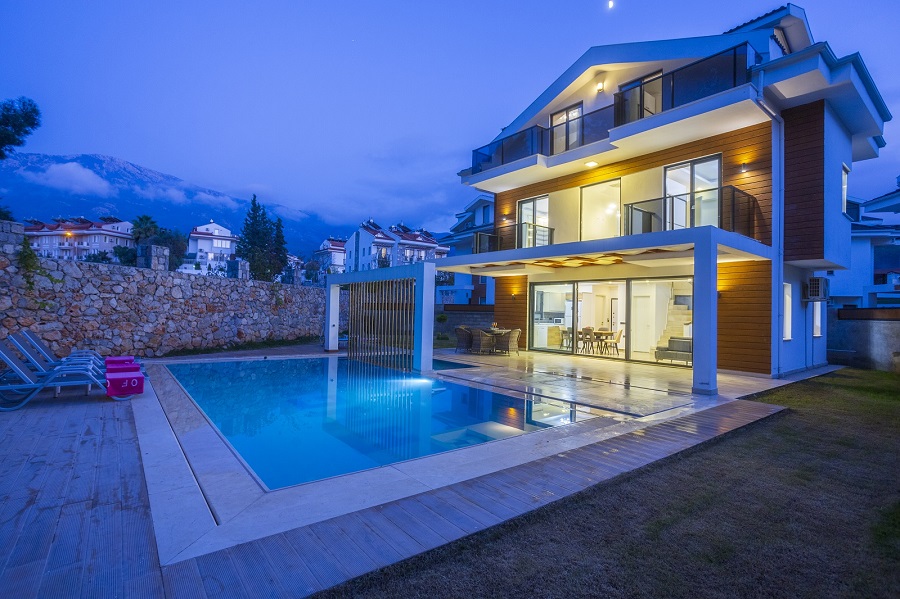 Fethiye Hisarönünde 4+1 Özel Havuzlu Doğa Manzaralı Lüks Kiralık Villa DRM-2136