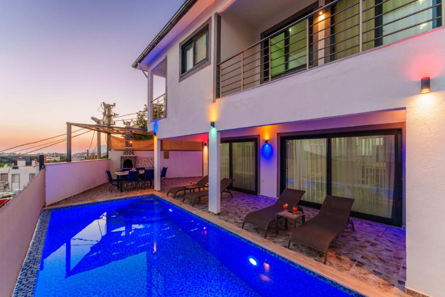 Kalkan Akbelde 2+1 Özel Havuzlu Doğa Manzaralı Kiralık Lüks Villa DRM-1883
