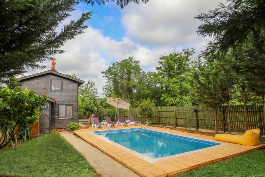 Şile Ağva'da 3+1 Nehir Manzaralı Özel Havuzlu Kiralık Villa DRM-1822
