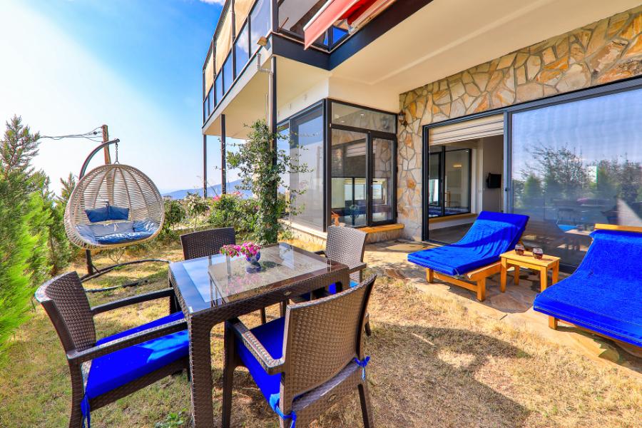 Kalkan Körderede 1+1 Özel Havuzlu Mufazakar Kiralık Lüks Villa DRM-1983