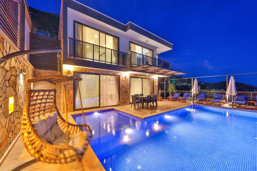 Kalkan Körderede 3+1 Özel Havuzlu Mufazakar Kiralık Lüks Villa DRM-1984